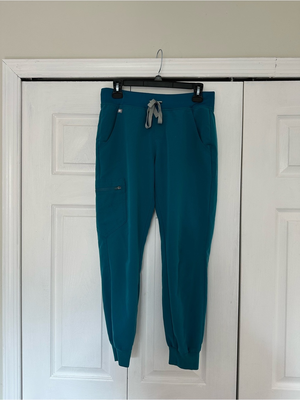 Figs Teal Jogger Pants - Comfortable Drawstring Waist